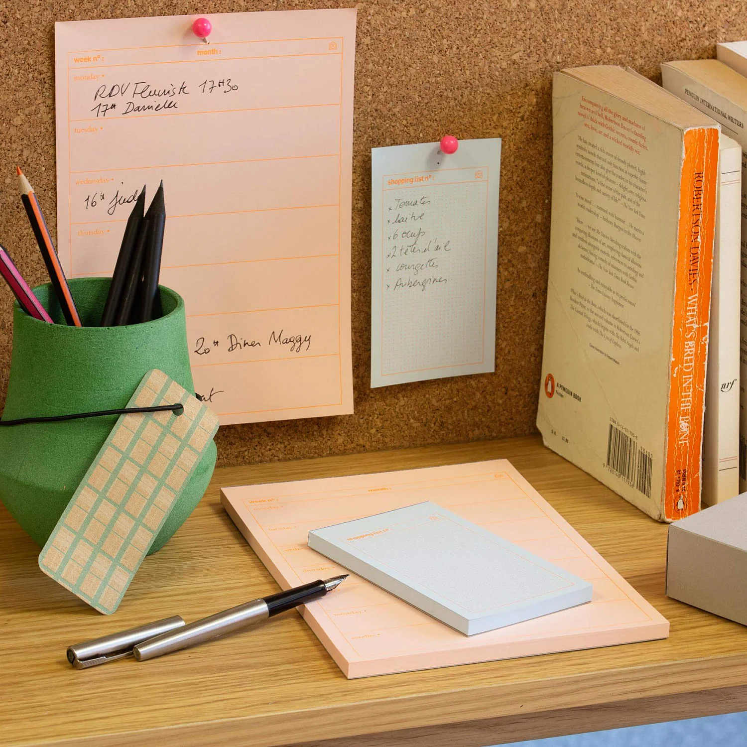 Weekly planner A5 - 52 feuilles -Design by Floriane Jacques   (Lot de 6) - 3