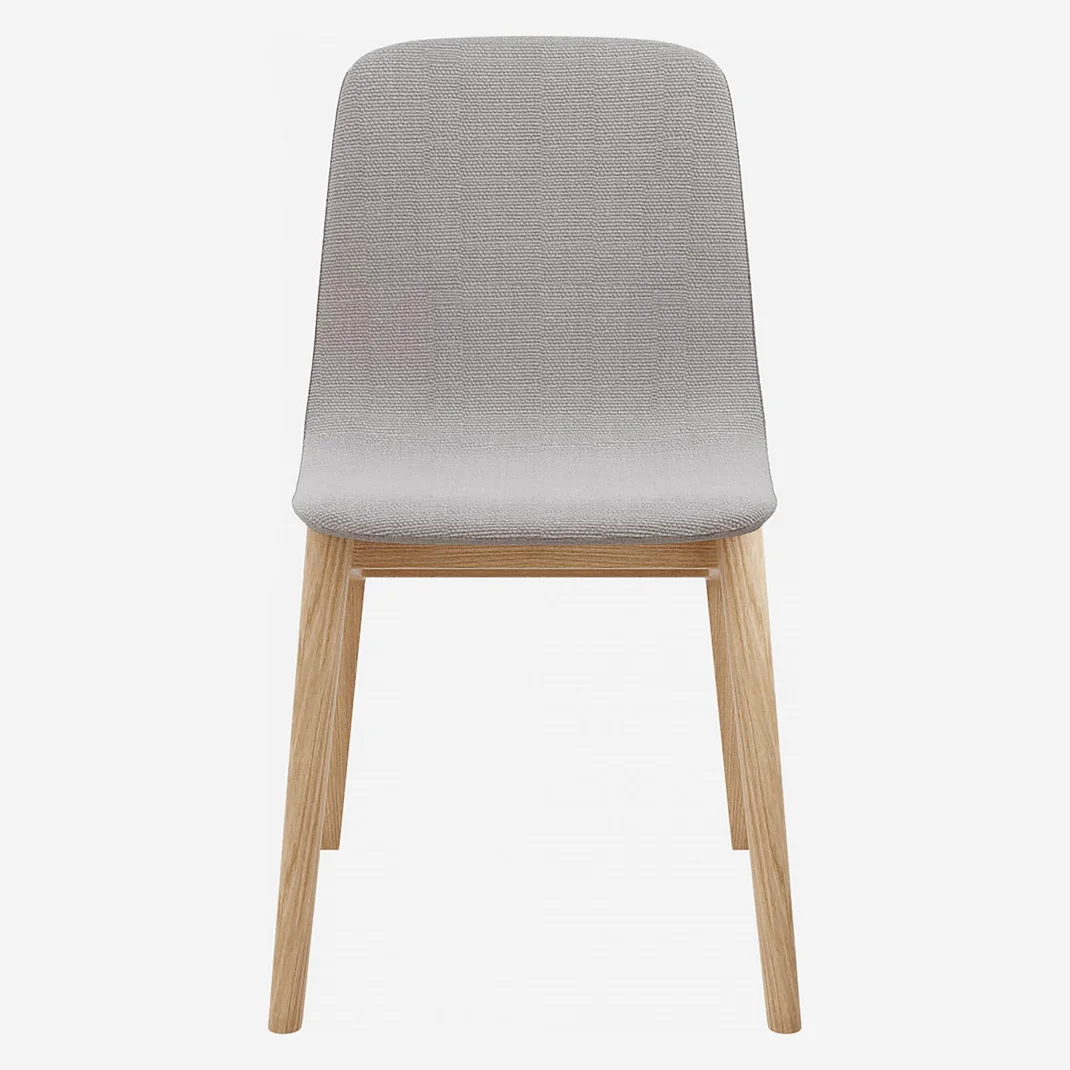 Chaise en frêne et tissu - Gris - Design by Noé Duchaufour (Lot de 2) - 3