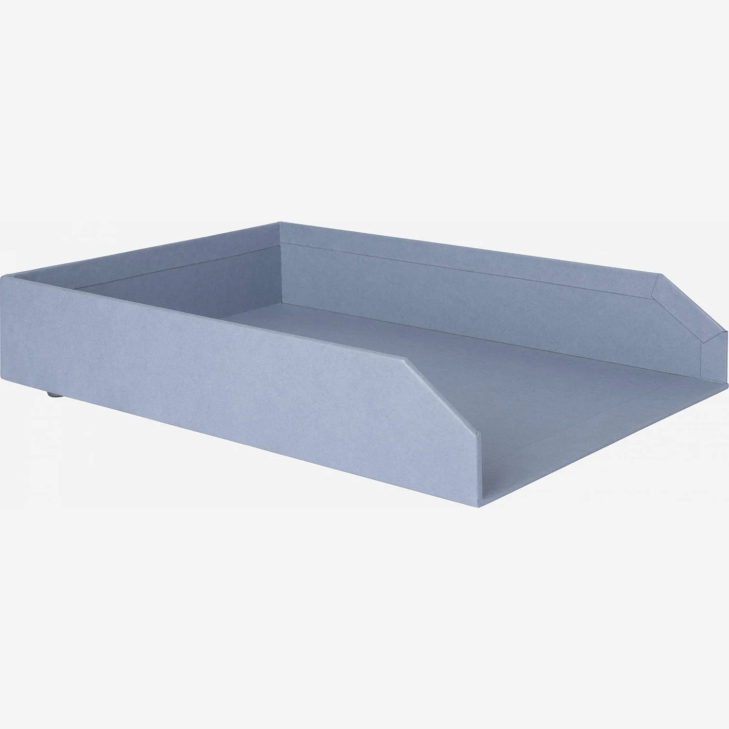 Lot de 2 bannettes empilables en carton – 23,5 x 6,5 x 32 cm – Bleu (Lot de 4) - 2