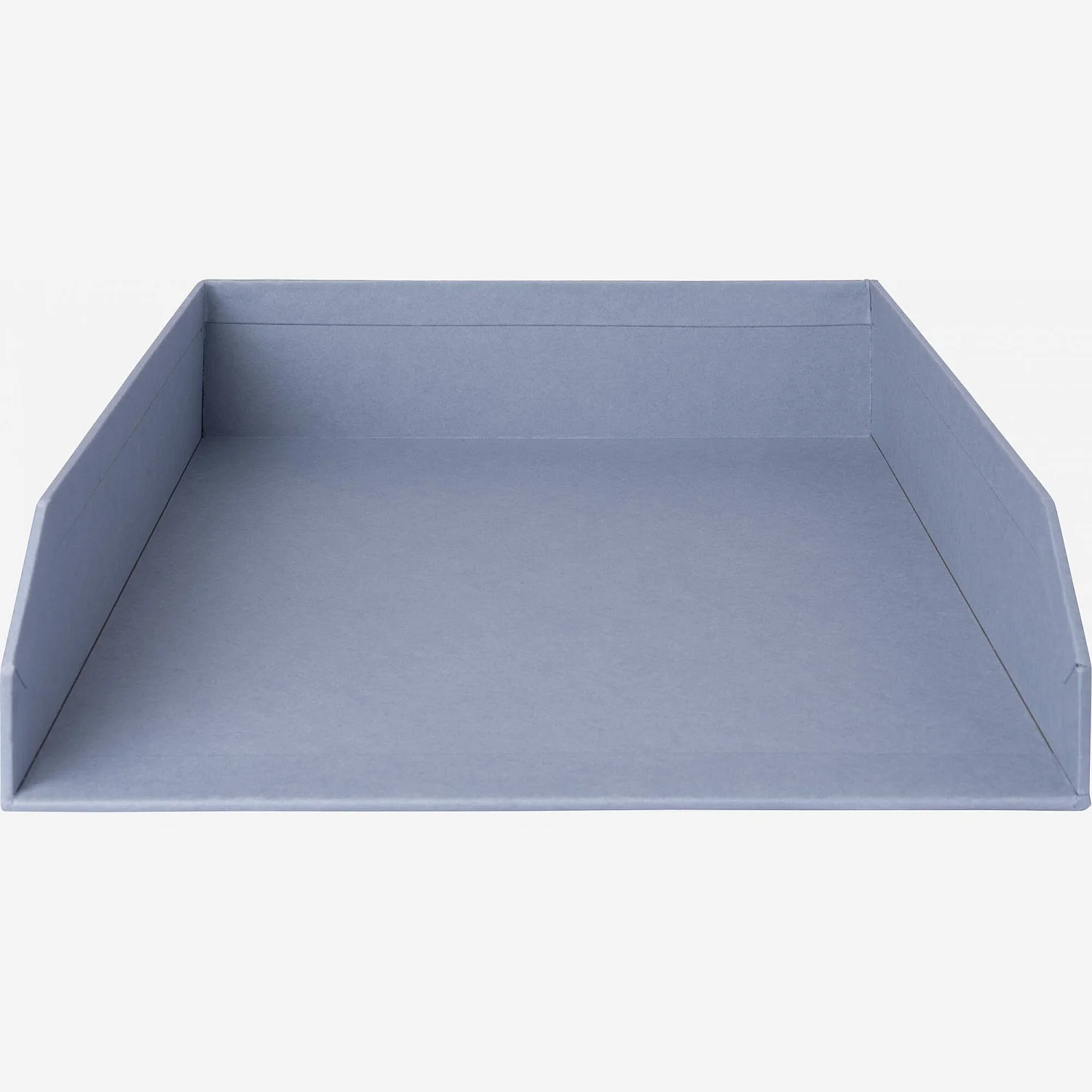 Lot de 2 bannettes empilables en carton – 23,5 x 6,5 x 32 cm – Bleu (Lot de 4) - 4