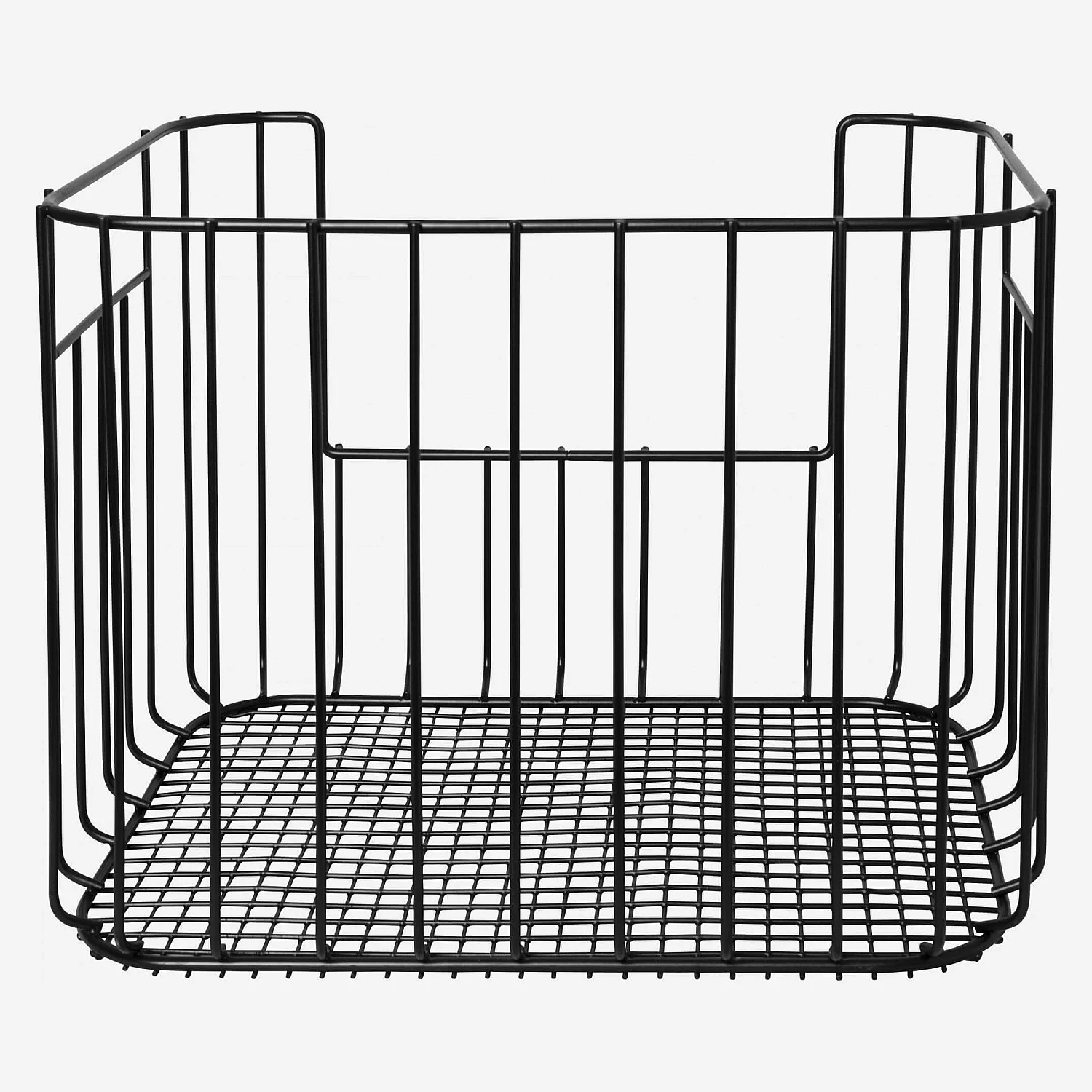 Panier de rangement en métal - Noir (Lot de 2) - 6