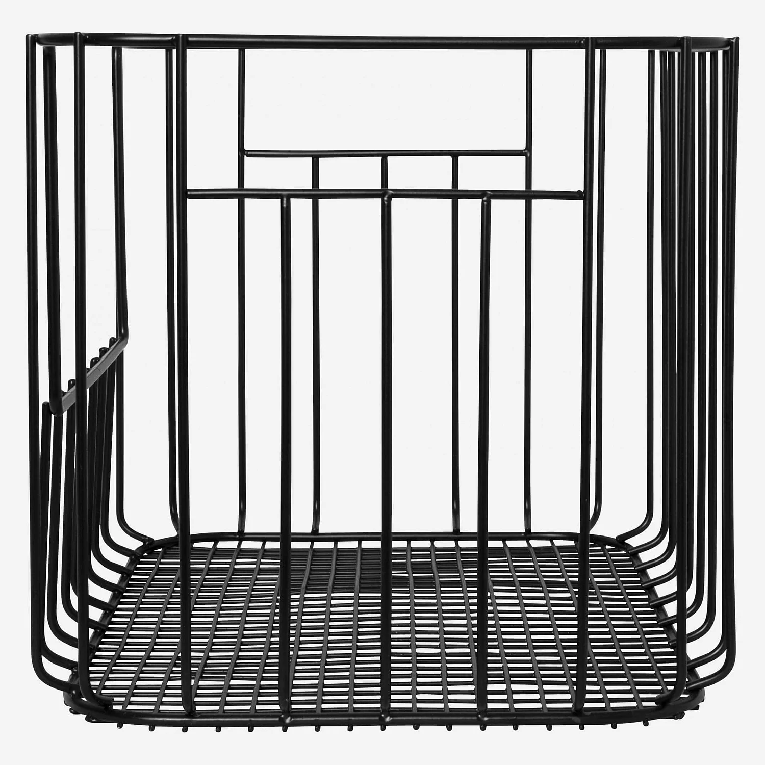 Panier de rangement en métal - Noir (Lot de 2) - 7