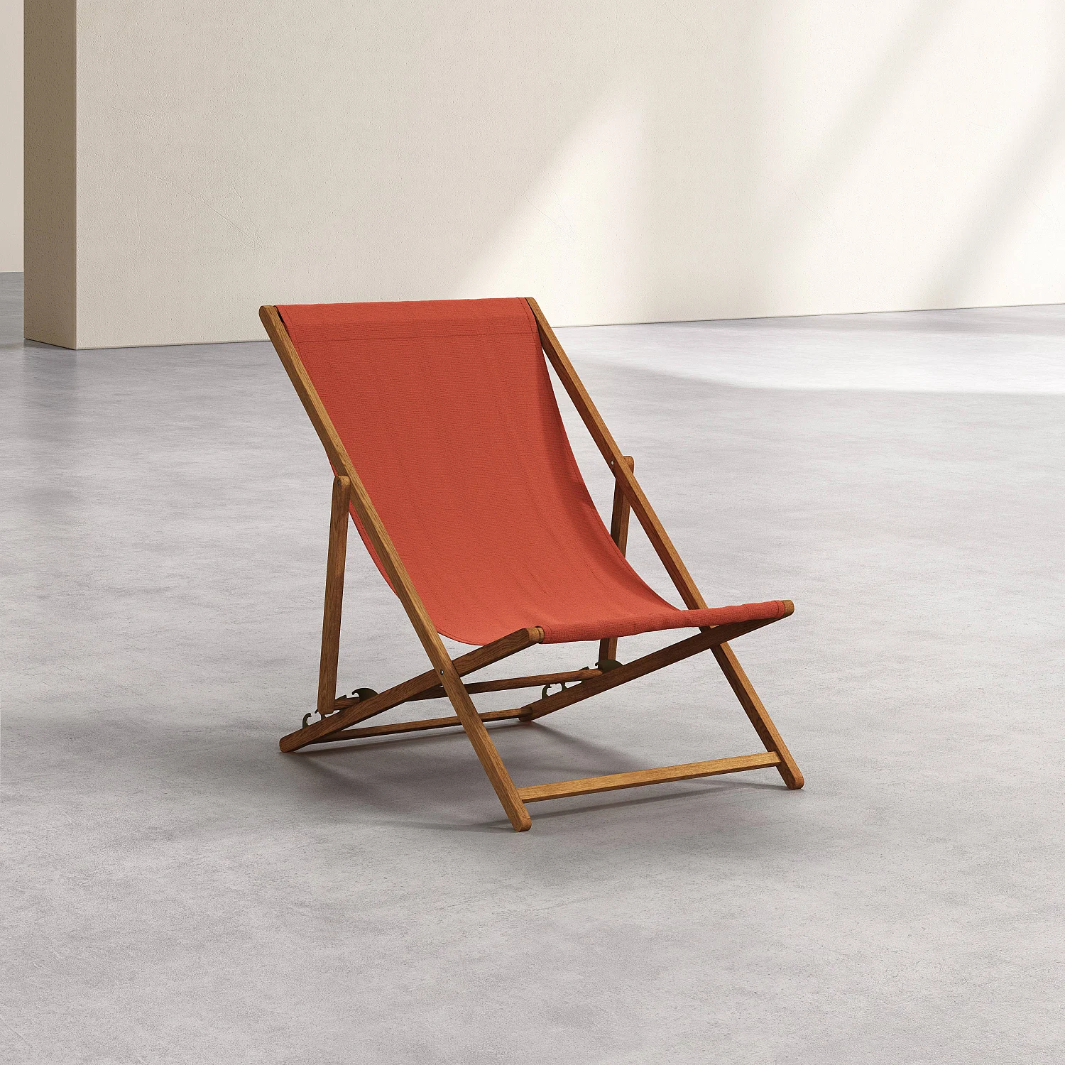 Toile en coton pour chilienne - Orange brique (structure vendue séparément) - 2