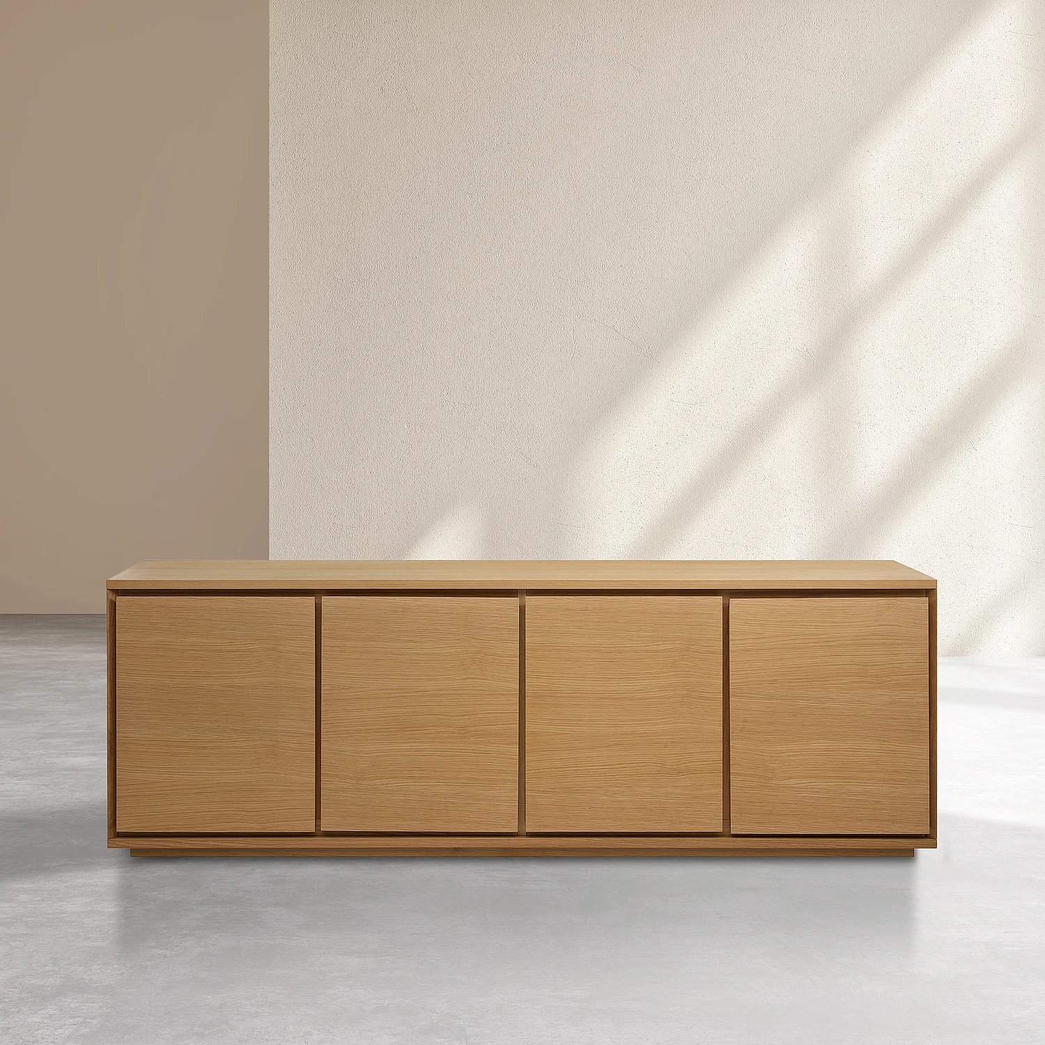 Buffet met 4 deuren van eikenhout - Naturel - 2