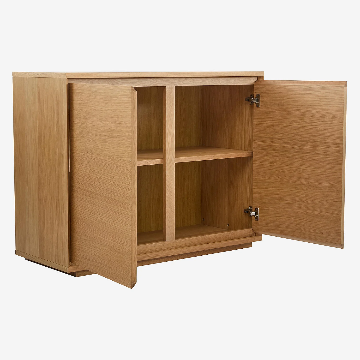 Lowboard - 2 Türen - aus Eiche - Holzfarben - 6