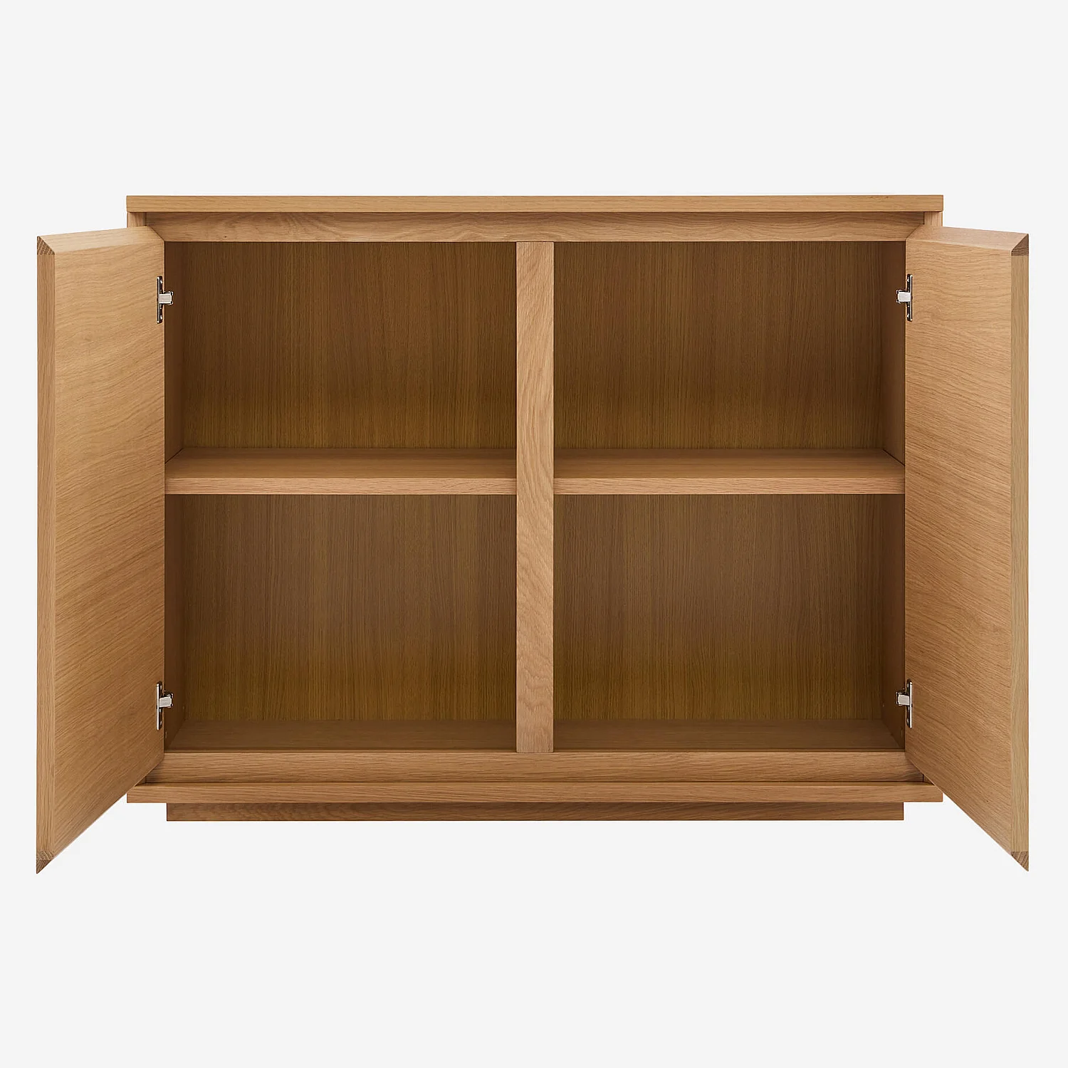 Lowboard - 2 Türen - aus Eiche - Holzfarben - 7