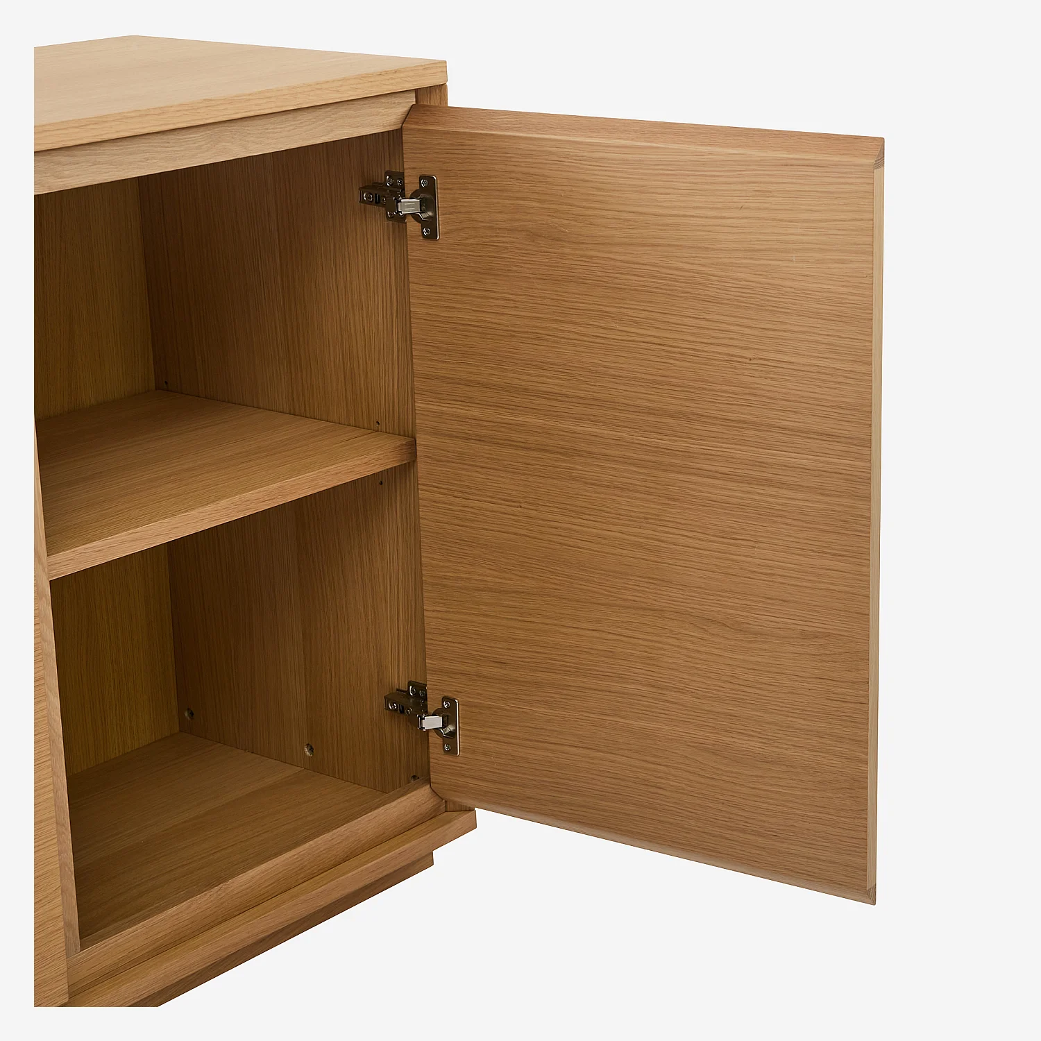 Lowboard - 2 Türen - aus Eiche - Holzfarben - 8