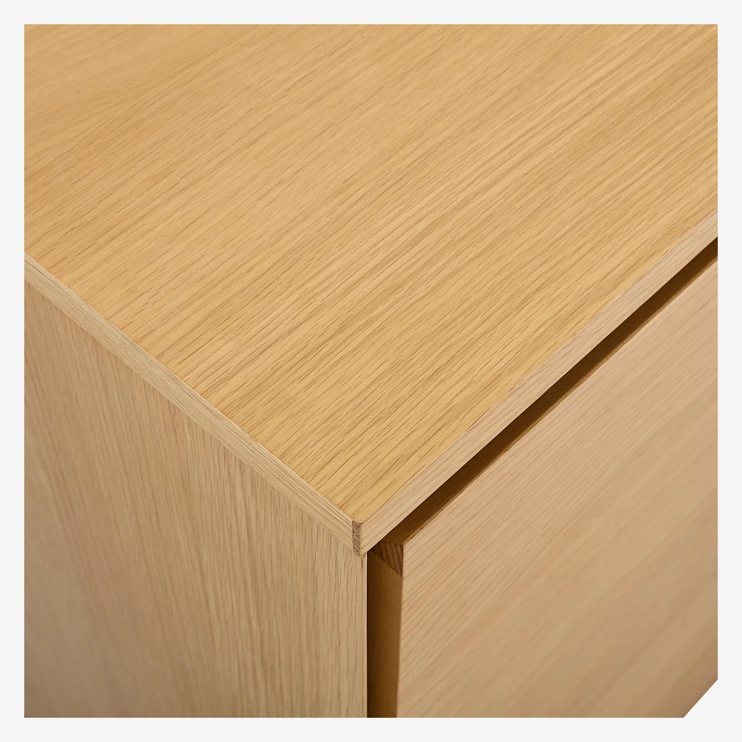 Lowboard - 2 Türen - aus Eiche - Holzfarben - 4