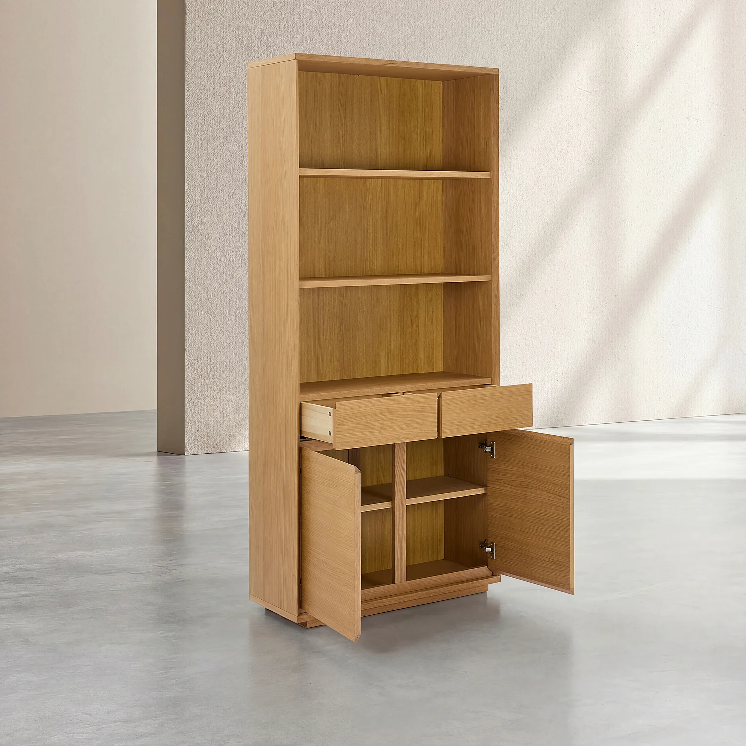 Libreria in rovere - Naturale - 9