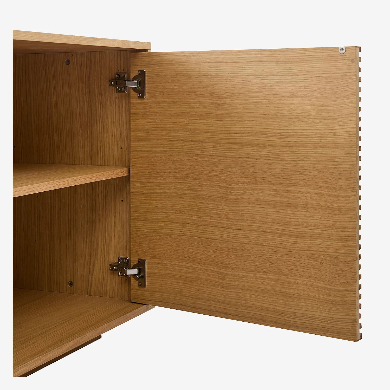 Buffet basso 3 ante in rovere - Naturale - 13