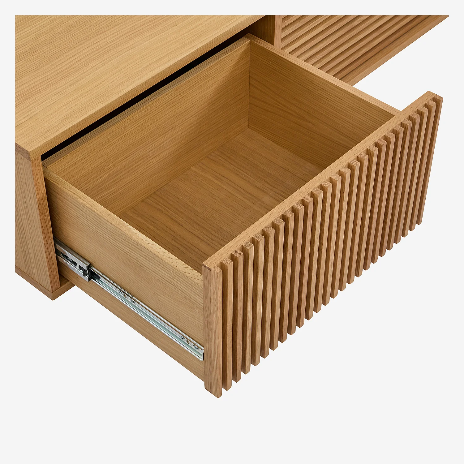 Meuble TV en chêne - Naturel - 8