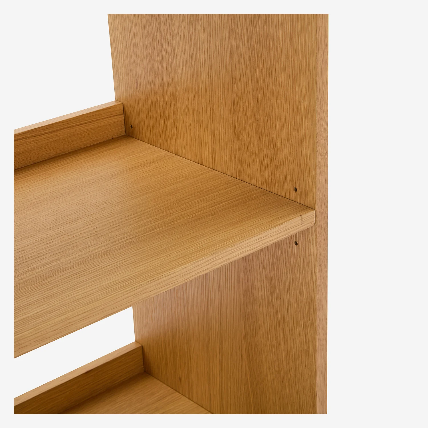 Bibliothèque en chêne - 5 étagères - Naturel - 3