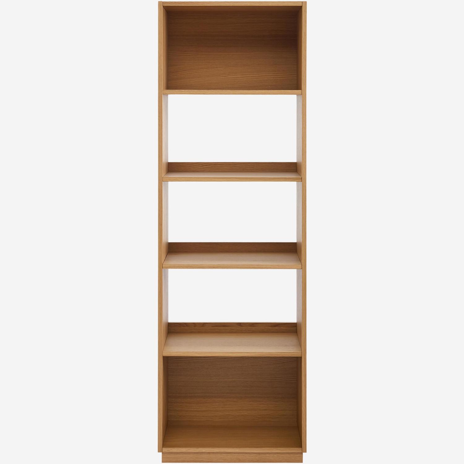 Bibliothèque en chêne - 4 étagères - Naturel