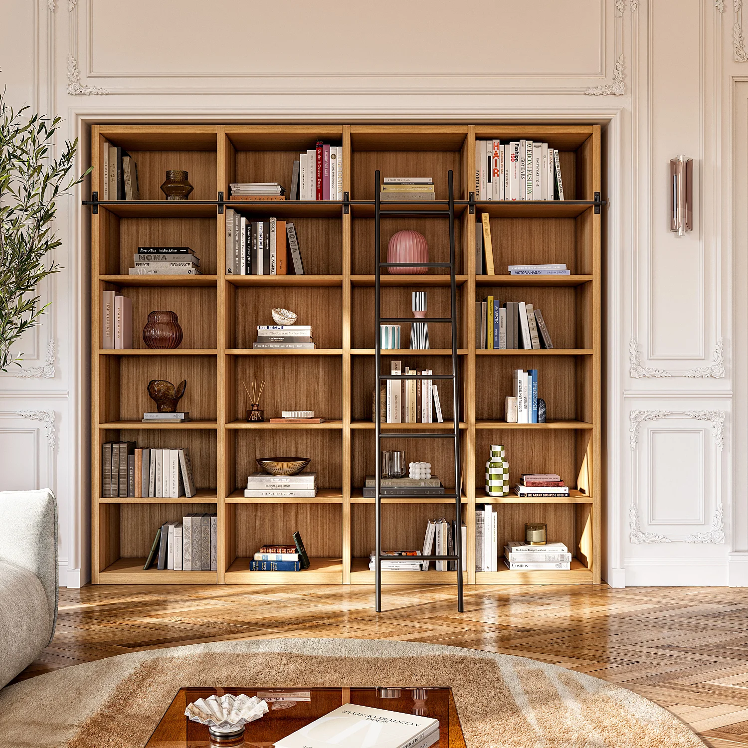 Extension de bibliothèque en chêne - Naturel - Design by Hélèna Pille - 7