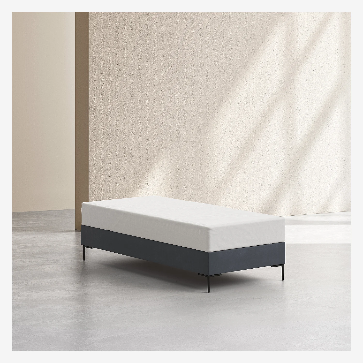 Notte - Lattenrost aus Stoff - 90 x 200 cm - Grau - 2