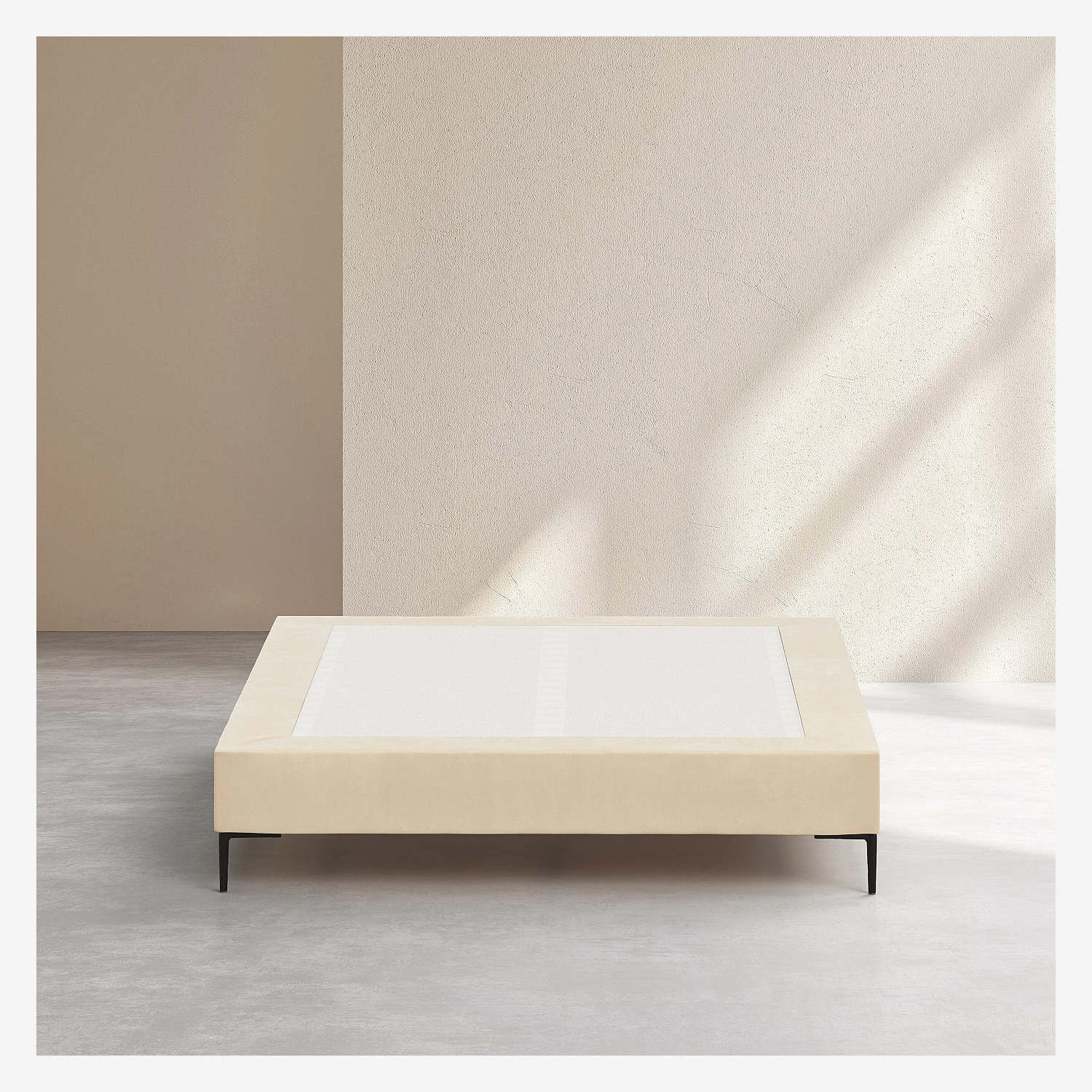 Lattenrost mit Stoffbezug - 160 x 200 cm - Creme - 7