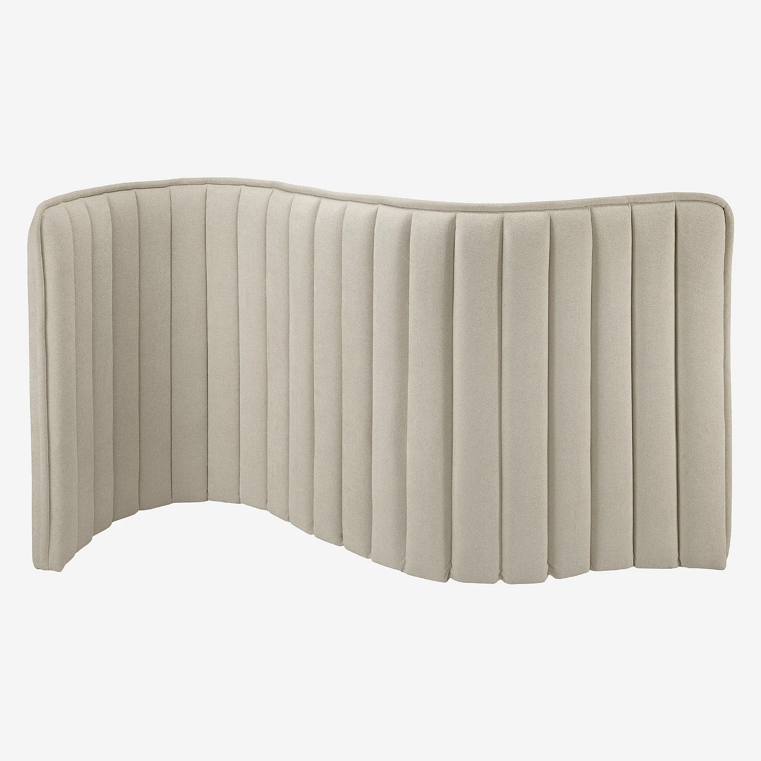 Tête de lit en tissu 244 x 120 cm - Crème - 11