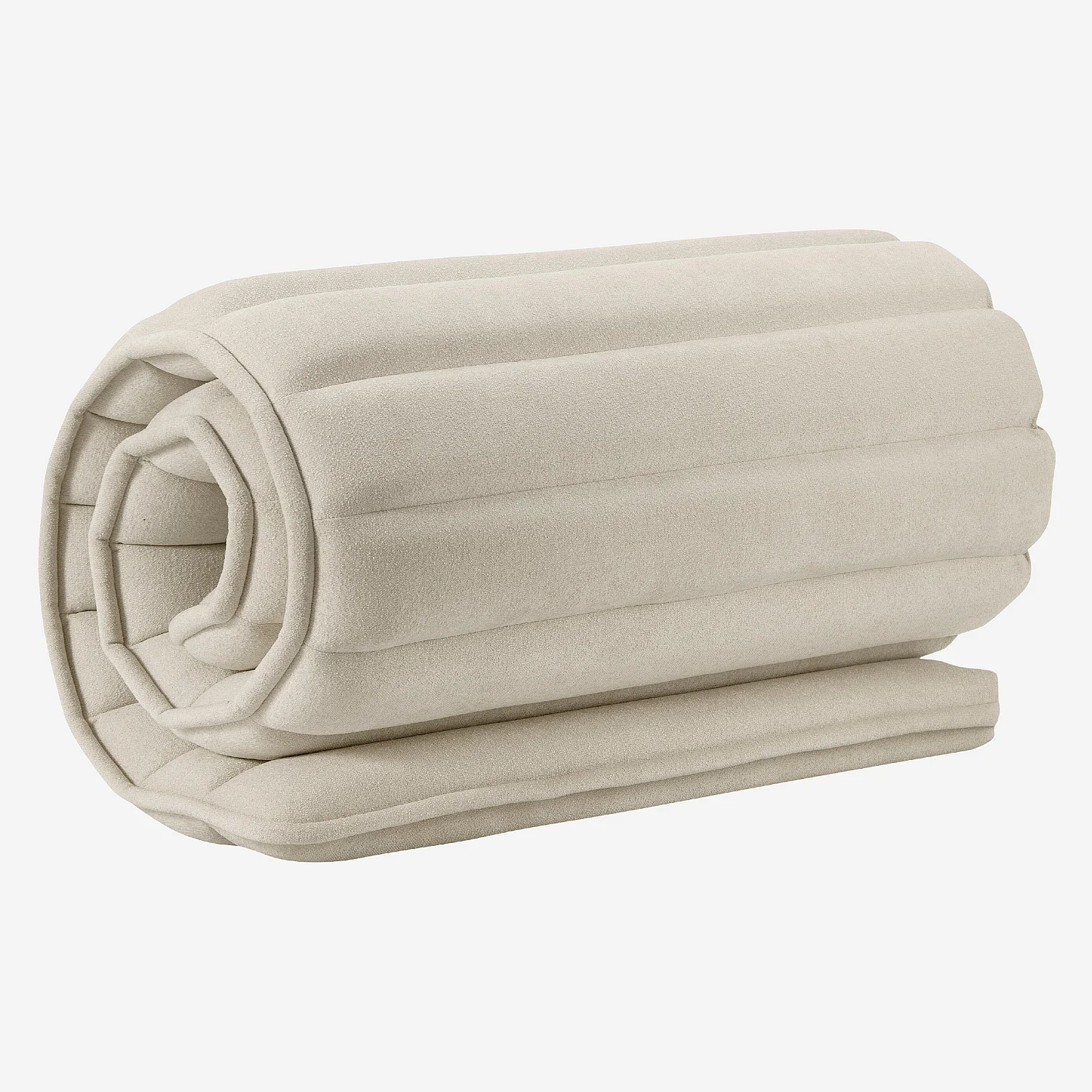 Tête de lit en tissu 244 x 120 cm - Crème - 7