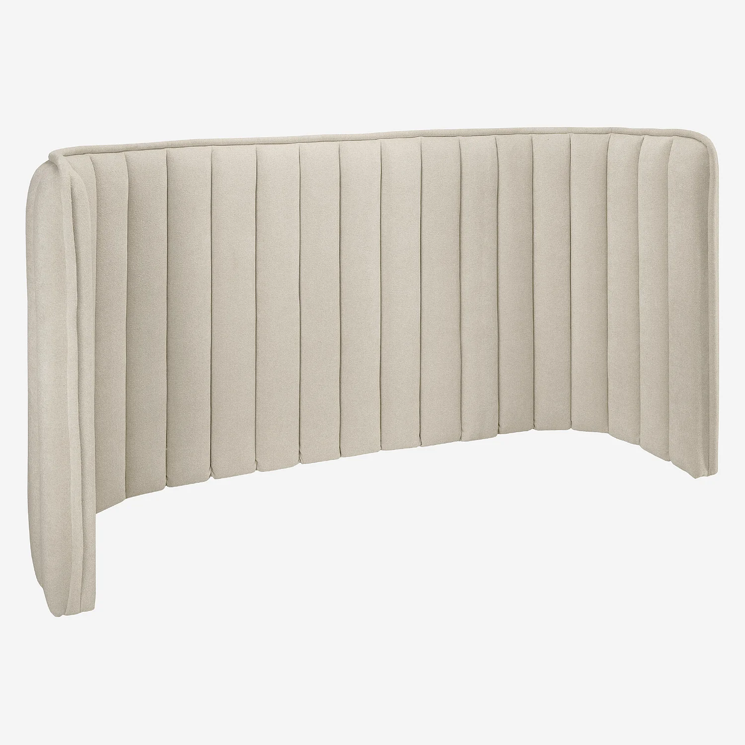 Tête de lit en tissu 244 x 120 cm - Crème - 5