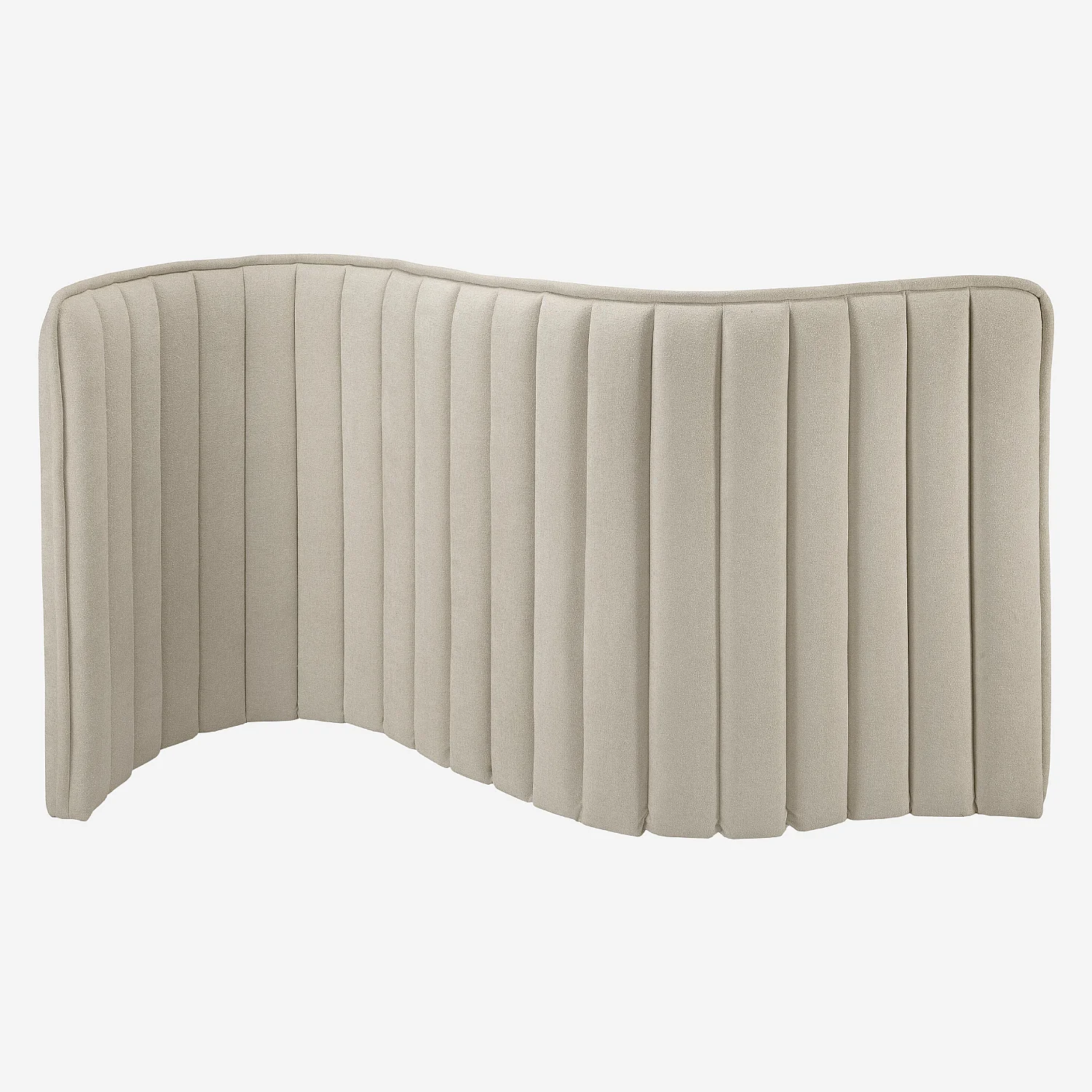 Tête de lit en tissu 244 x 120 cm - Crème - 11