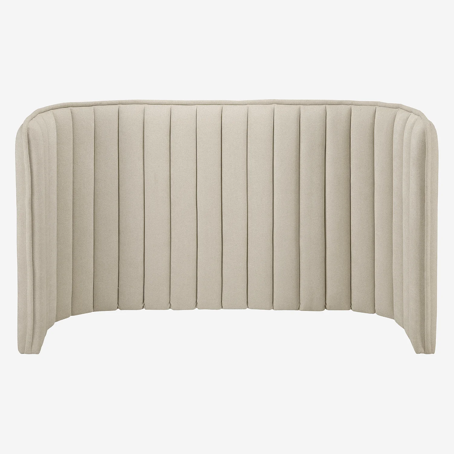 Tête de lit en tissu 244 x 120 cm - Crème - 2