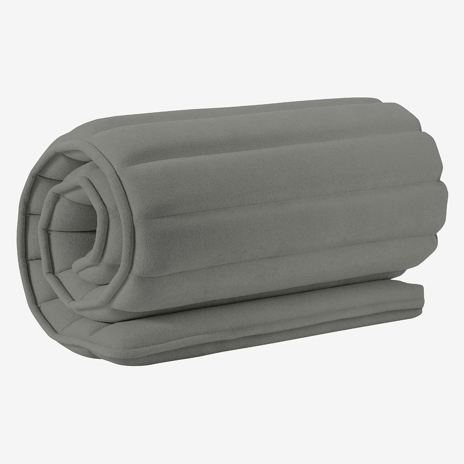 Tête de lit en tissu 244 x 120 cm - Gris galet - 10