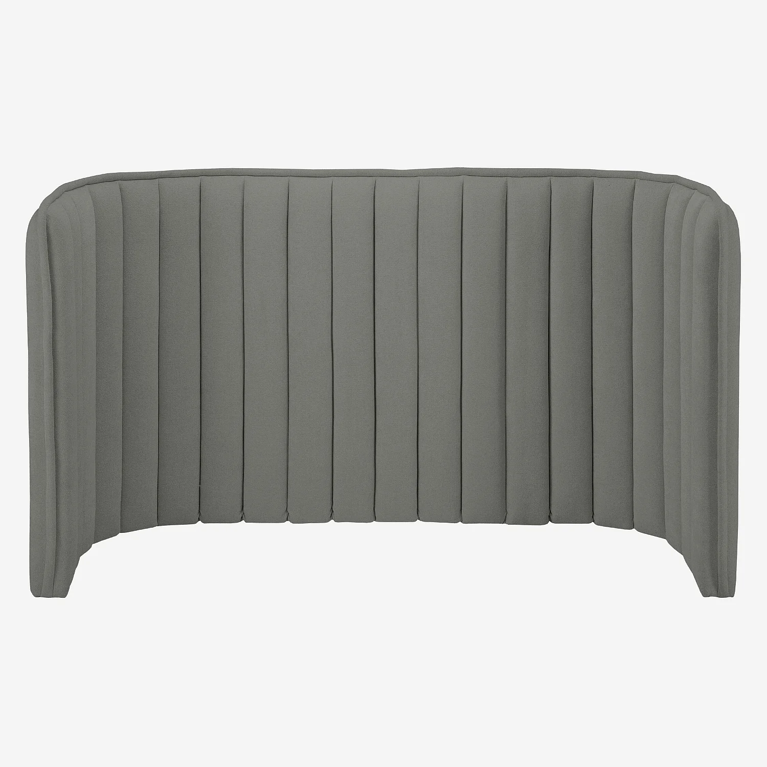 Tête de lit en tissu 244 x 120 cm - Gris galet - 2