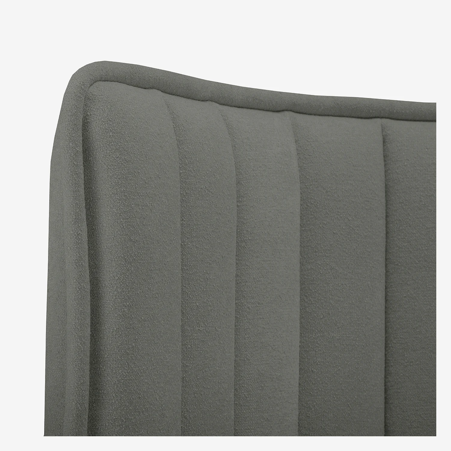 Tête de lit en tissu 244 x 120 cm - Gris galet - 3