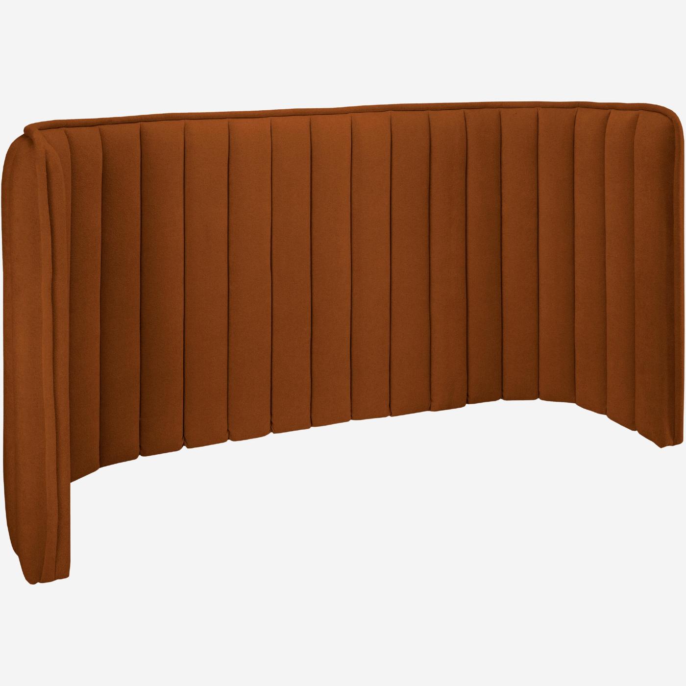 Tête de lit en tissu 244 x 120 cm - Terracotta