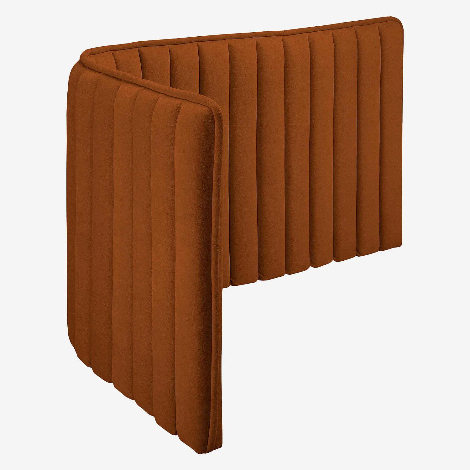 Tête de lit en tissu 244 x 120 cm - Terracotta - 6