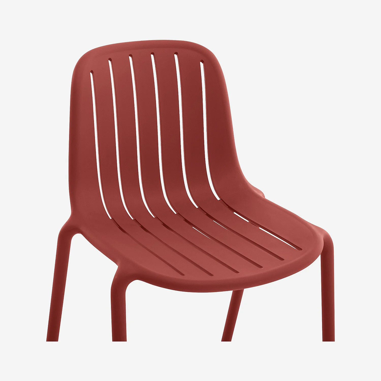 Set di 2 sedie da giardino in polipropilene - Rosso violaceo - 4