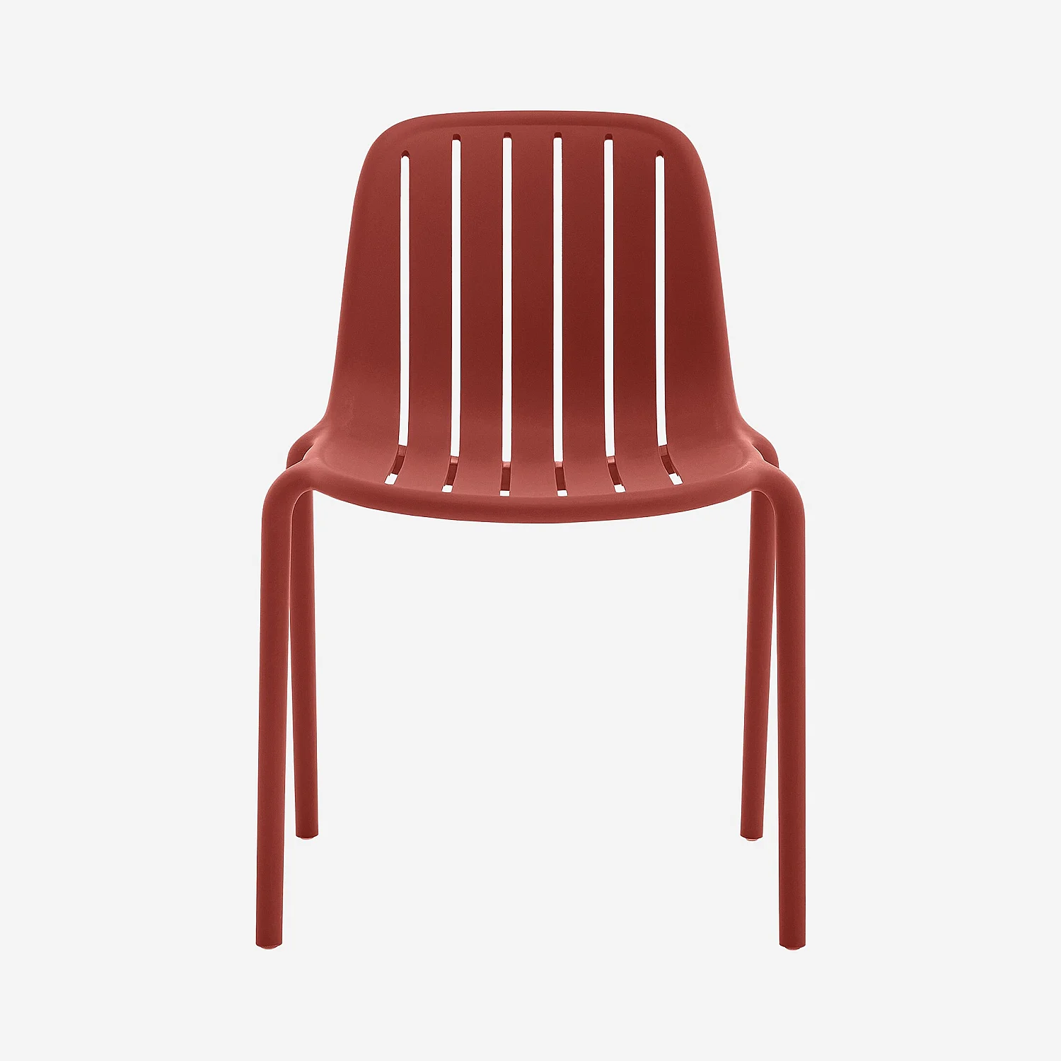 Set di 2 sedie da giardino in polipropilene - Rosso violaceo - 5