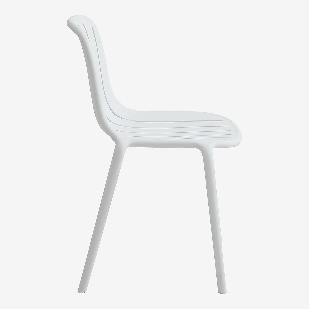 Chaise de jardin en polypropylène - Blanc opalin - 7