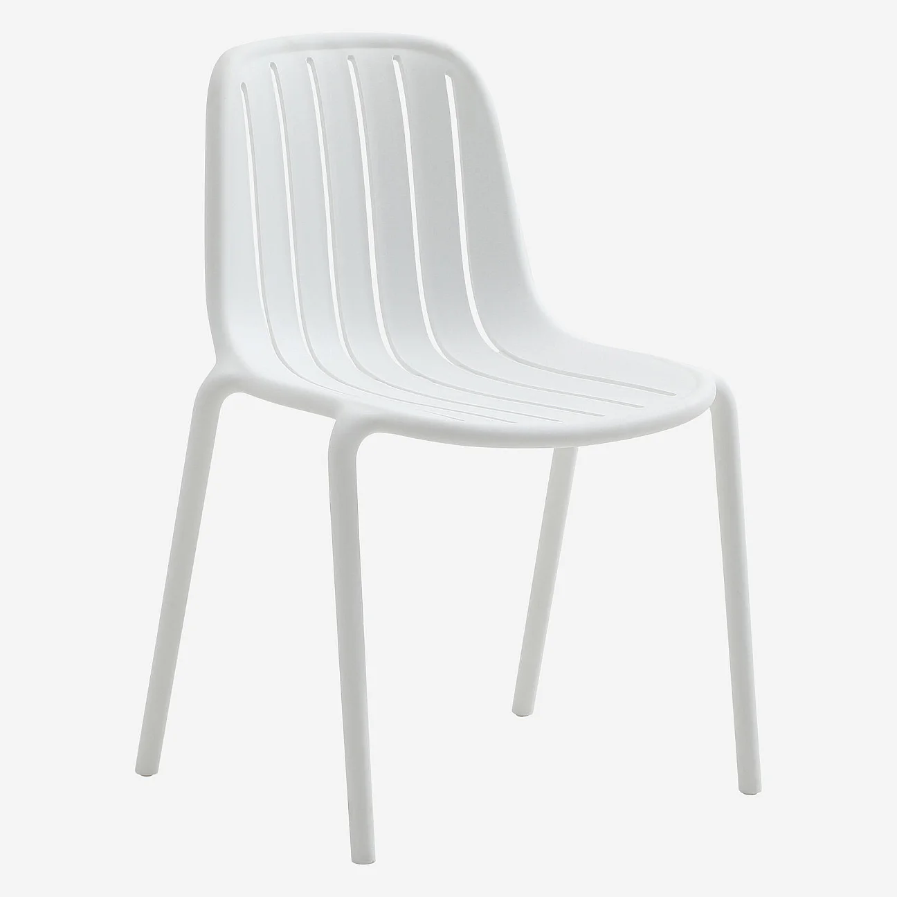 Set di 2 sedie da giardino in polipropilene - Bianco opalino - 2