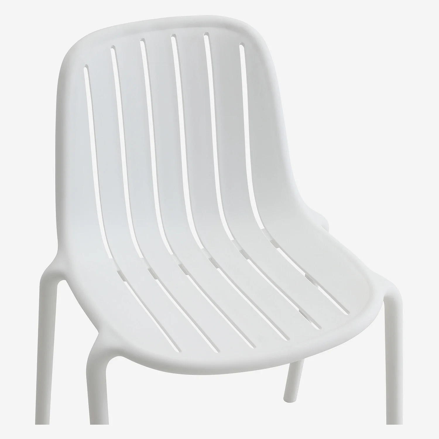 Set di 2 sedie da giardino in polipropilene - Bianco opalino - 4