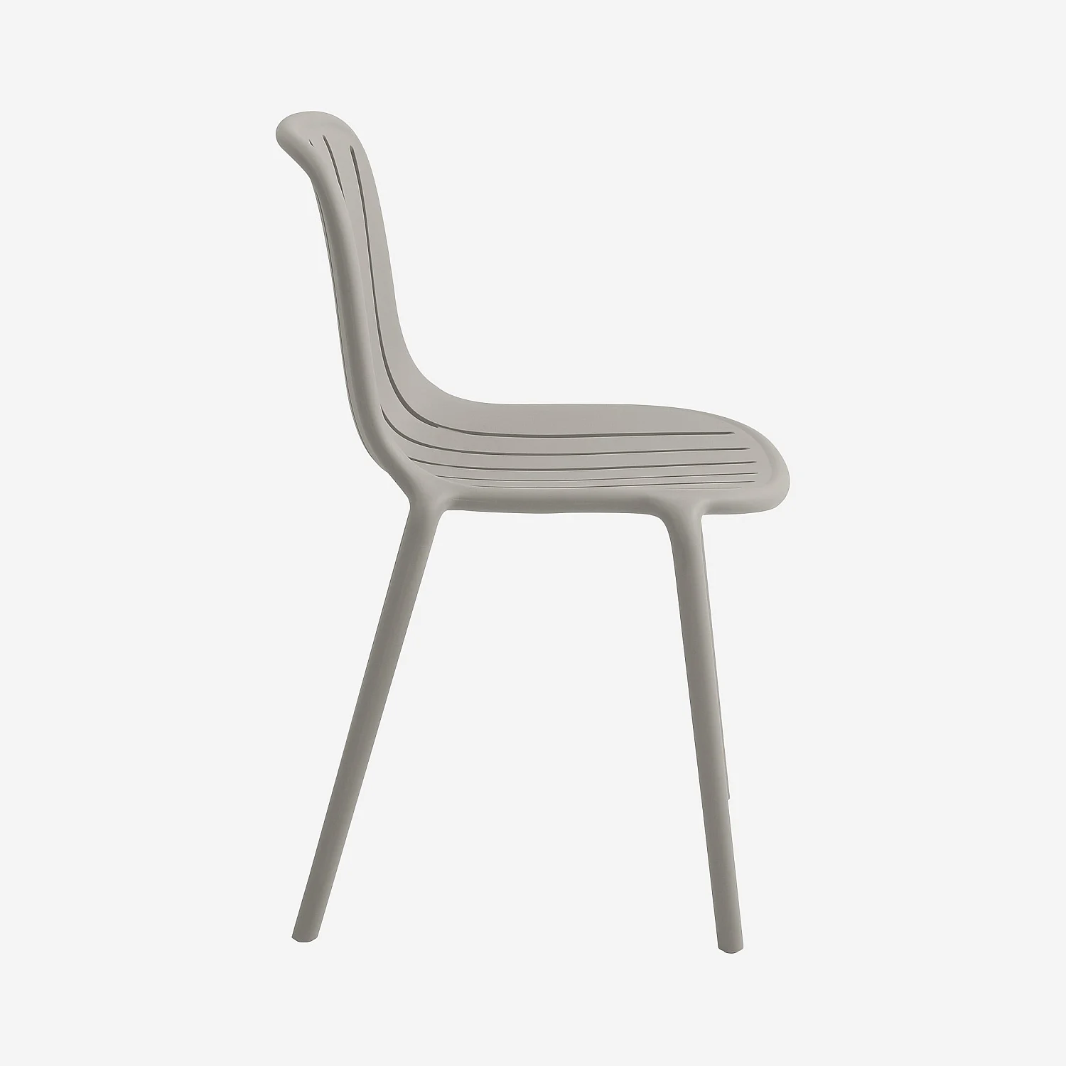 Chaise de jardin en polypropylène - Gris argile - 7