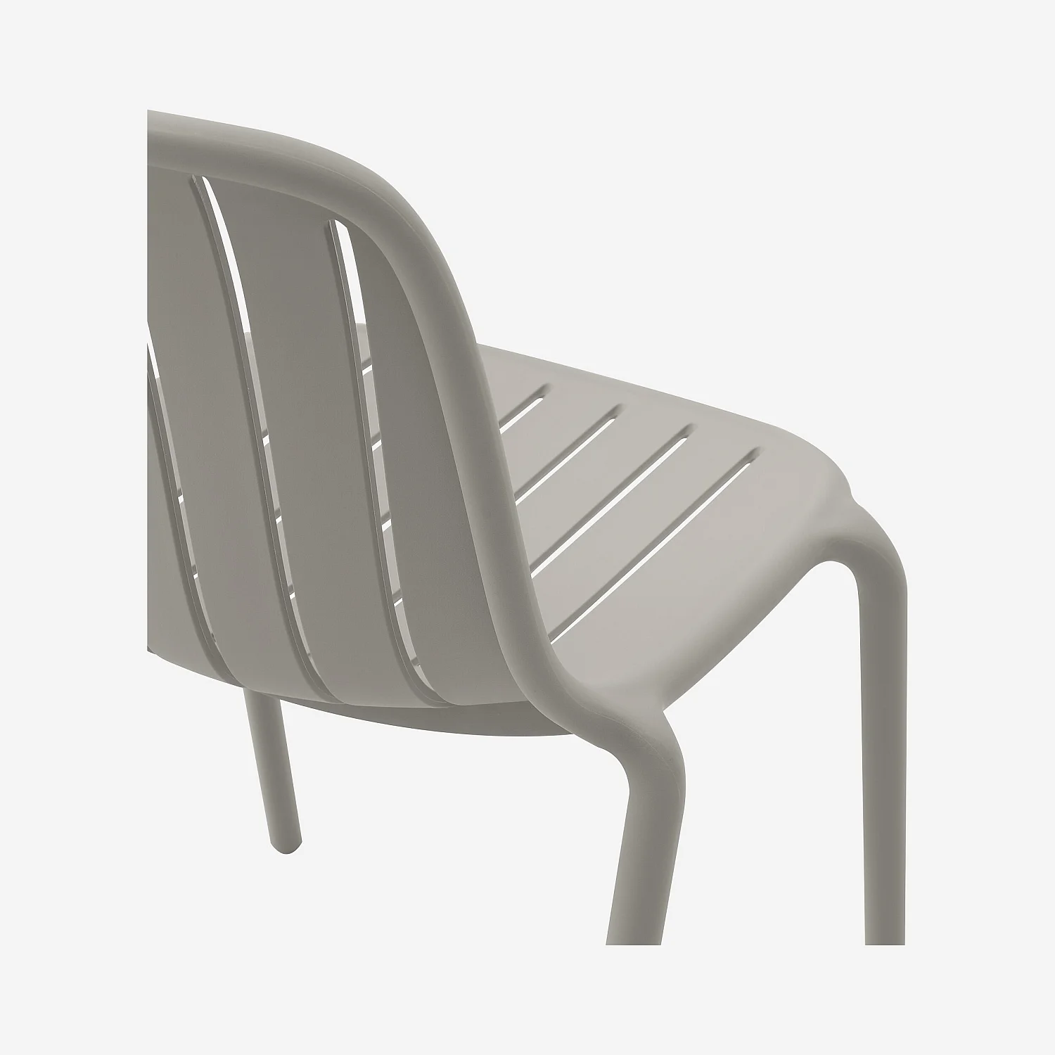 Chaise de jardin en polypropylène - Gris argile - 6