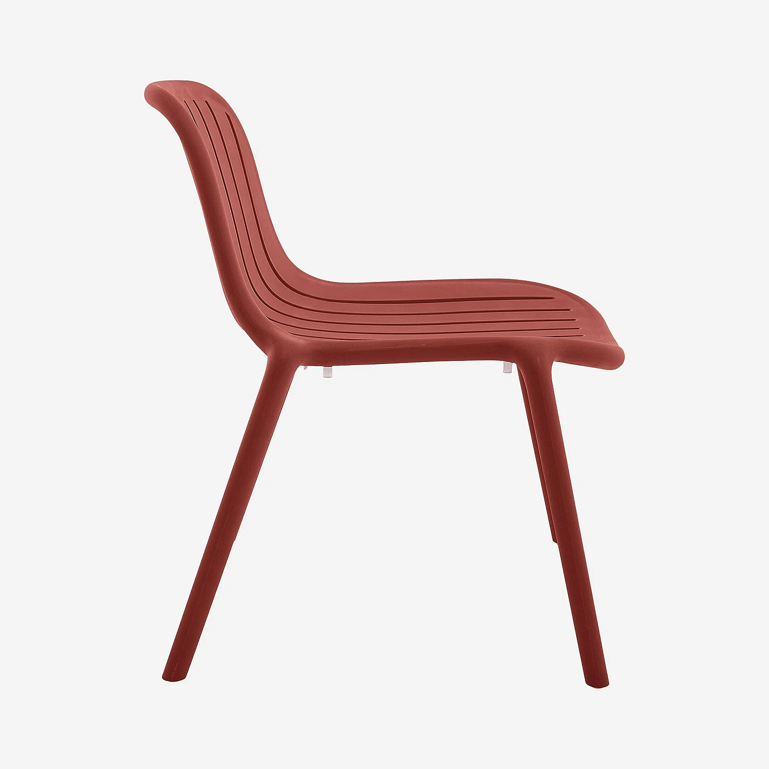 Poltrona da giardino in polipropilene - Rosso parma - 7