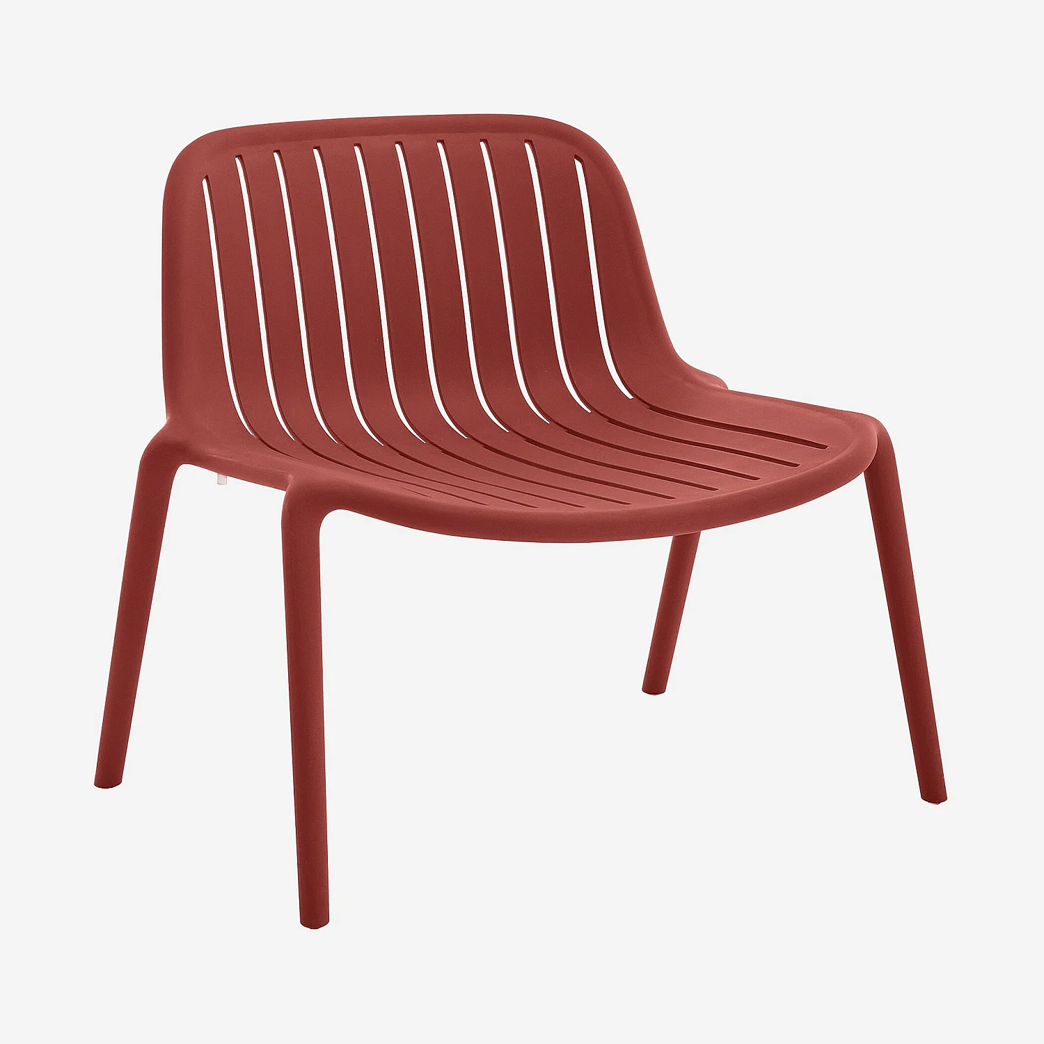 Poltrona da giardino in polipropilene - Rosso parma - 5