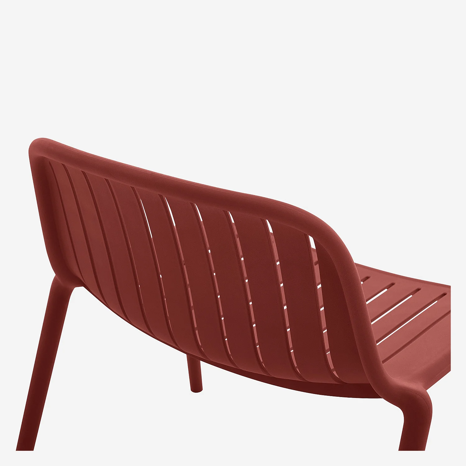 Poltrona da giardino in polipropilene - Rosso parma - 6