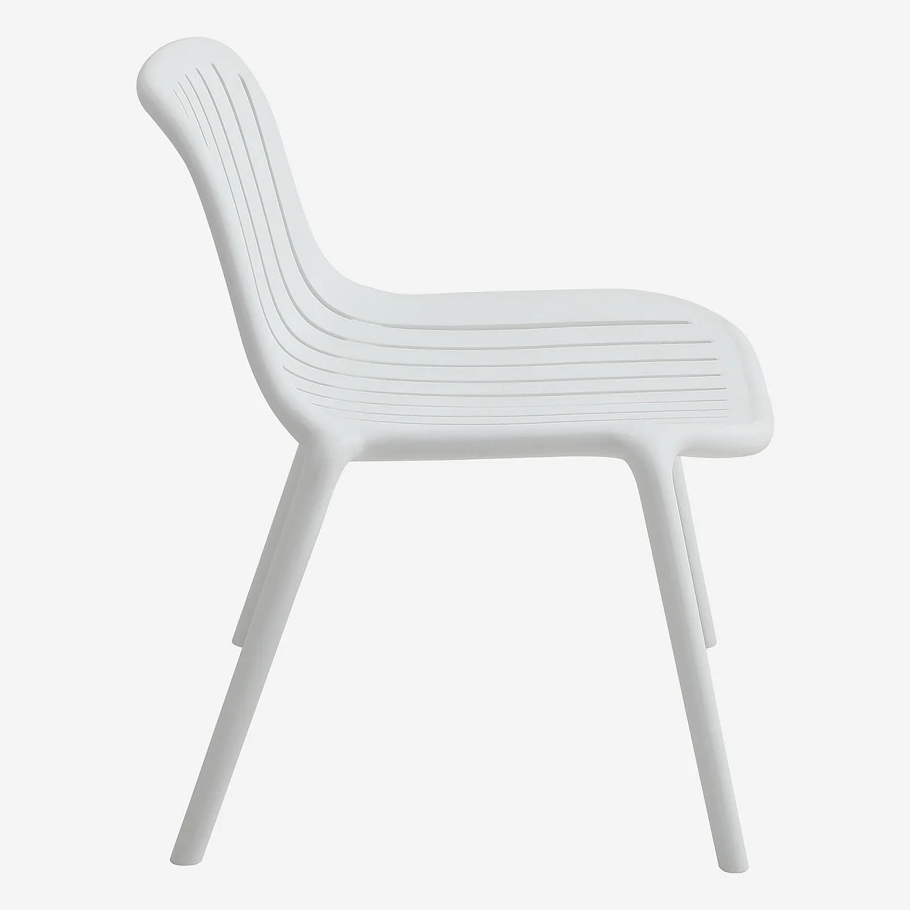 Fauteuil de jardin en polypropylène - Blanc opalin - 7