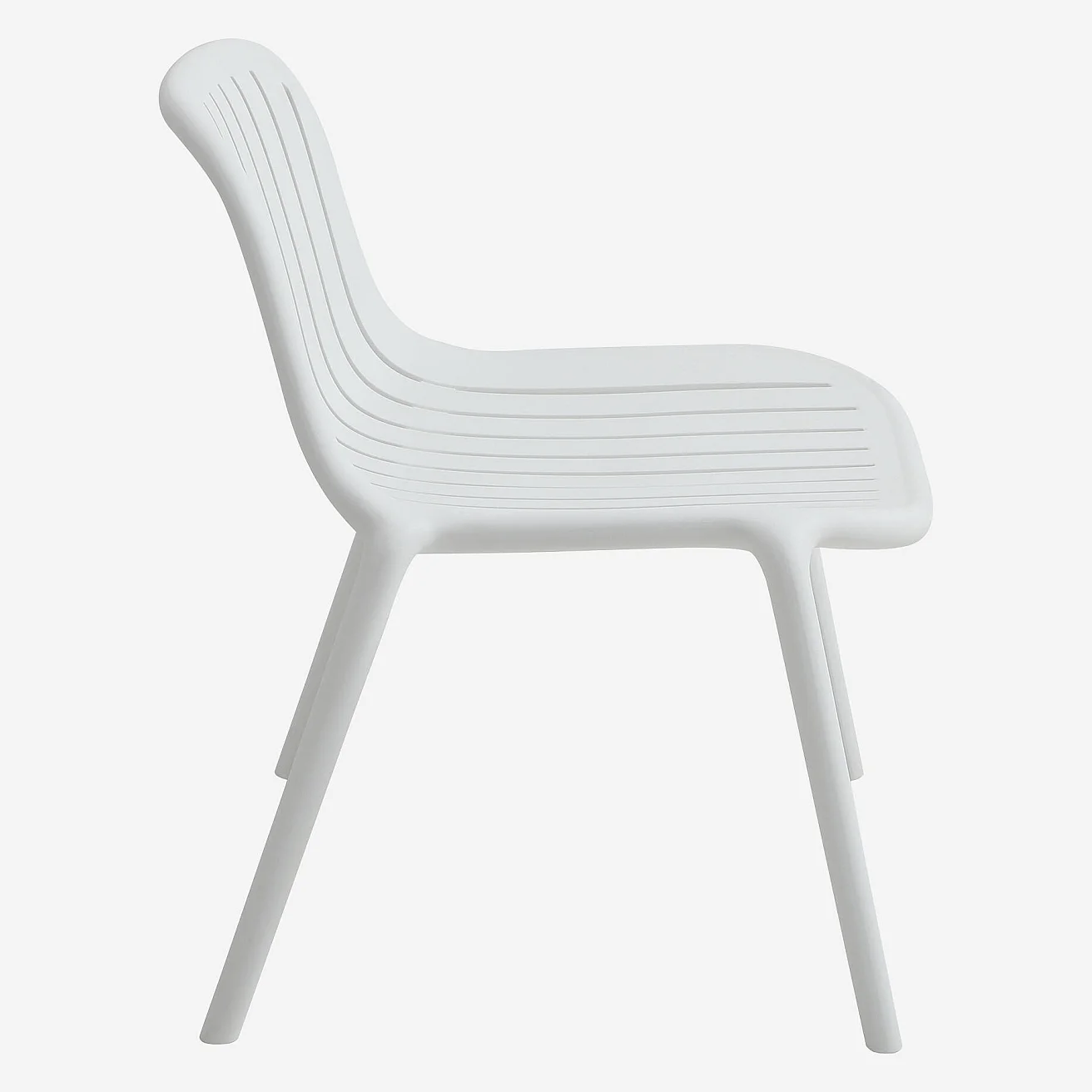 Fauteuil de jardin en polypropylène - Blanc opalin - 7
