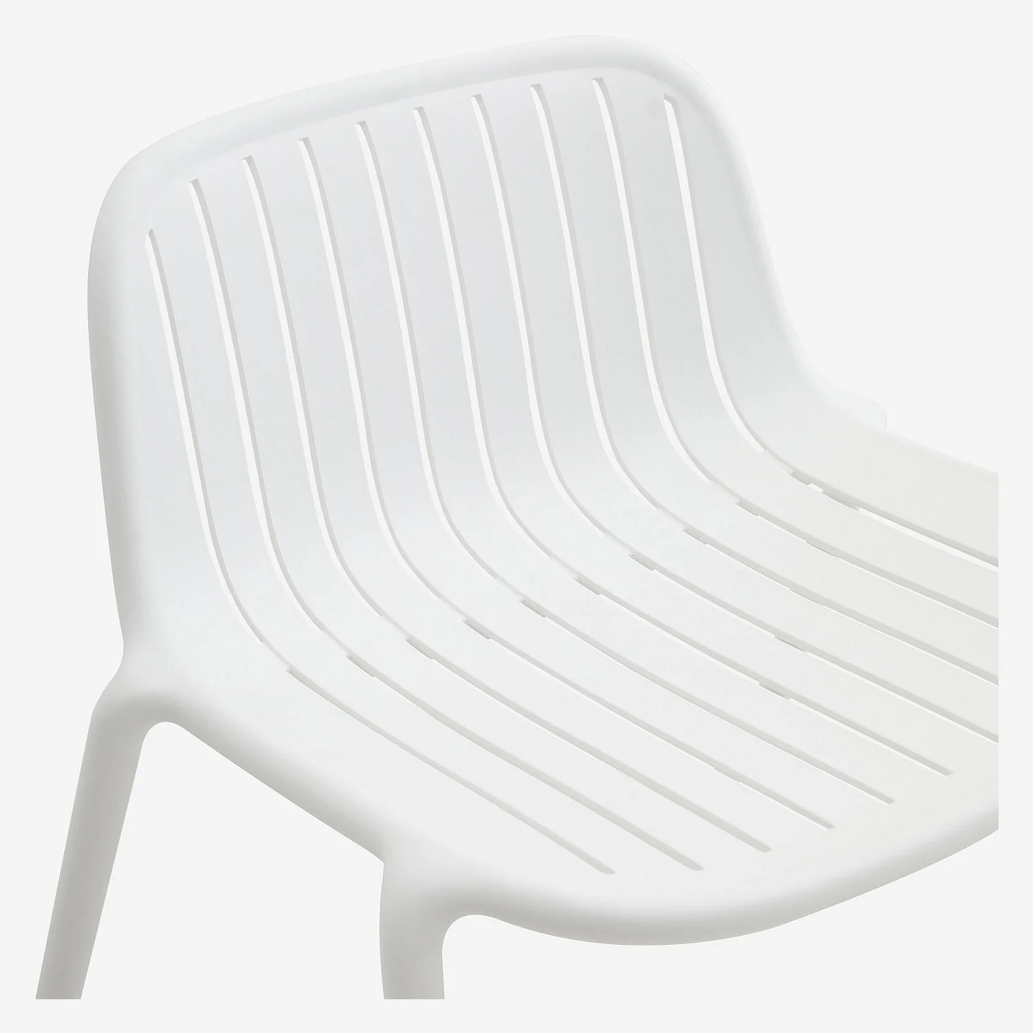 Fauteuil de jardin en polypropylène - Blanc opalin - 4