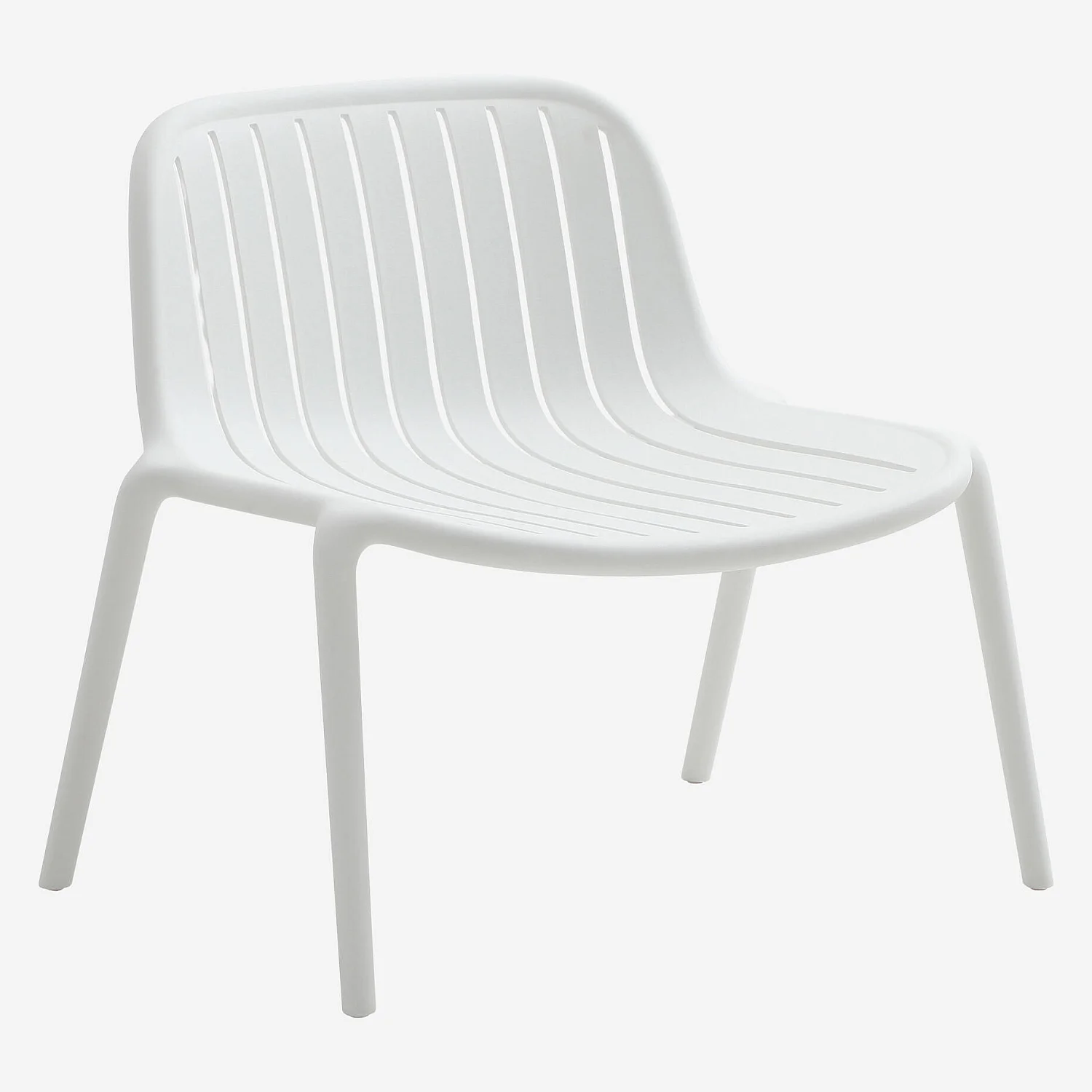 Fauteuil de jardin en polypropylène - Blanc opalin - 5