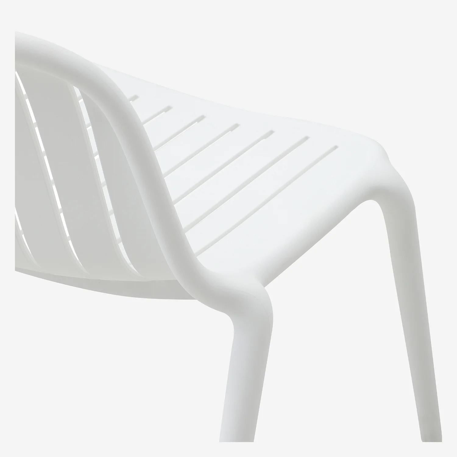 Fauteuil de jardin en polypropylène - Blanc opalin - 6