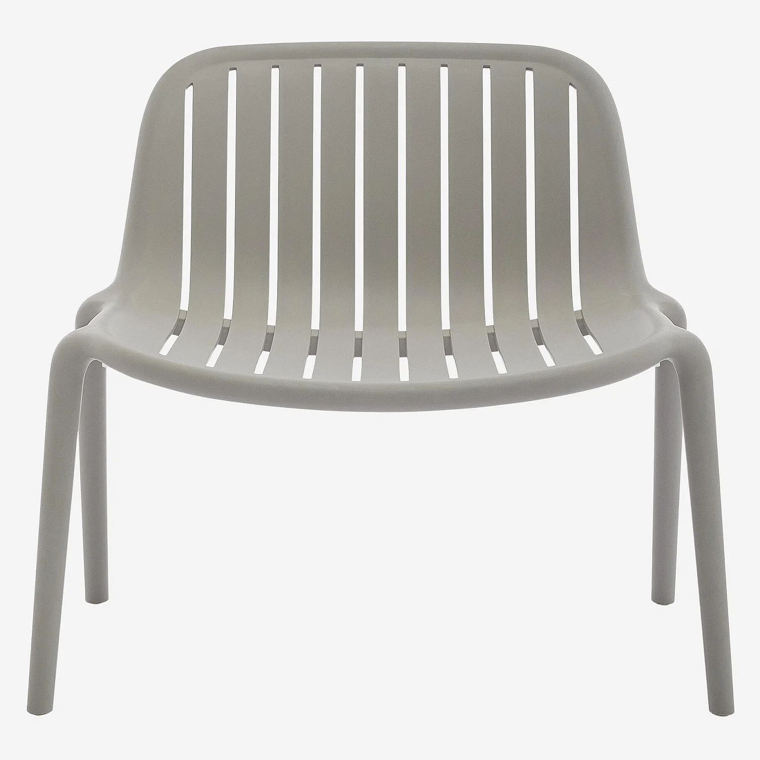 Fauteuil de jardin en polypropylène - Gris argile - 2