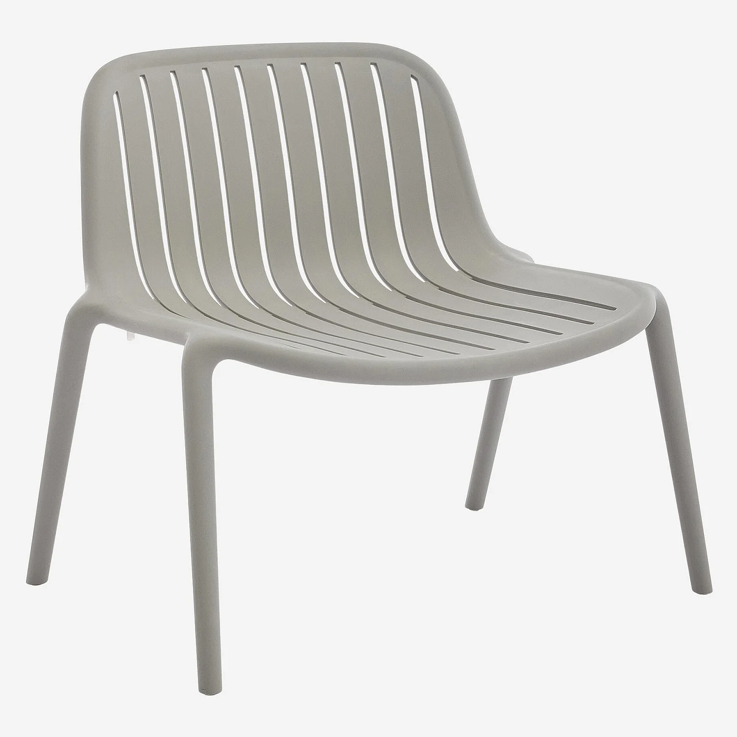 Fauteuil de jardin en polypropylène - Gris argile - 5