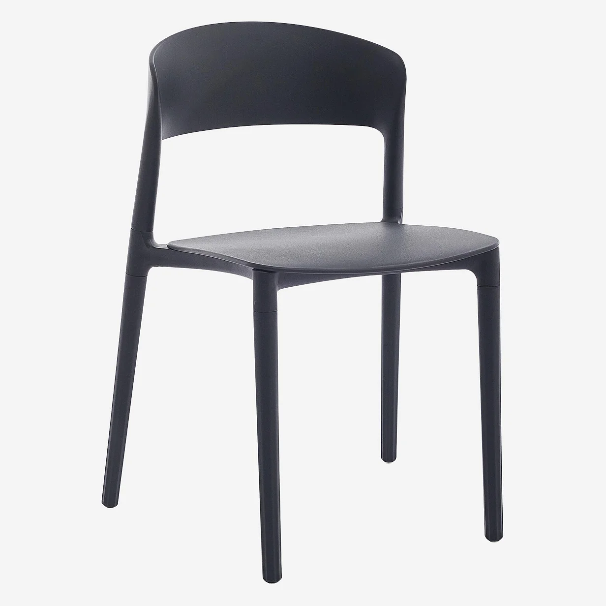 Lot de 2 chaises de jardin en polypropylène - Anthracite - Design by Favaretto & Partners - 2