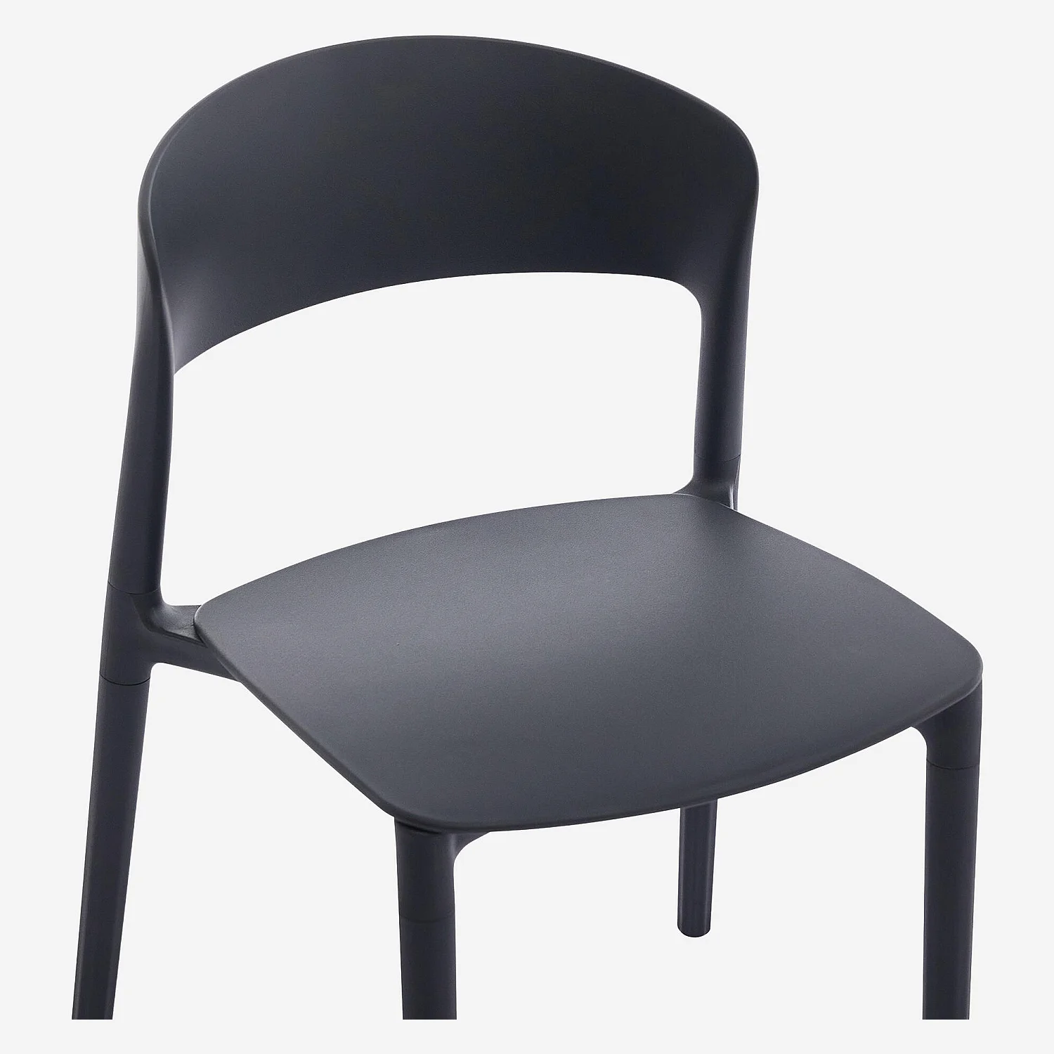 Lot de 2 chaises de jardin en polypropylène - Anthracite - Design by Favaretto & Partners - 4