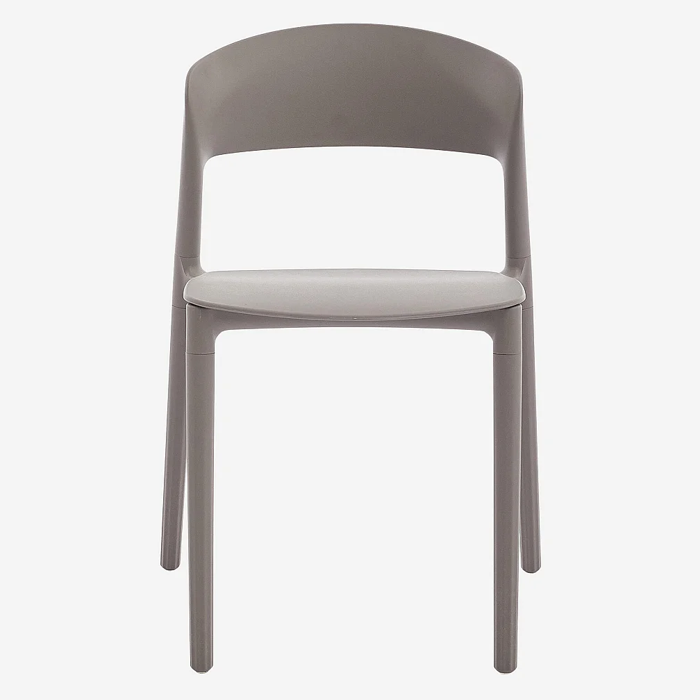 Lot de 2 chaises de jardin en polypropylène - Taupe - Design by Favaretto & Partners - 5